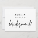 Search for modern bridesmaid cards Handwritten