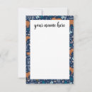 Search for animals vertical note cards Blue