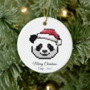 Search for panda bear christmas tree decorations Kawaii