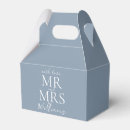 Search for dusty blue wedding favour boxes Elegant
