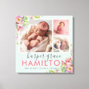 Search for photo collage girl nursery decor Birth stats