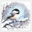Search for chickadee art stickers Snow