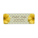Search for yellow daisy return address labels White