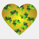 Search for green shamrock stickers Heart