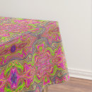 Search for pink and green tablecloths Abstract