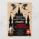 Search for knight birthday invitations Fairytale party