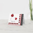 Search for ladybug thank you cards Polka dots
