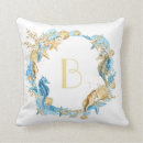 Search for seahorse cushions Watercolor
