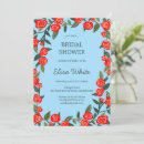 Search for red rose bridal shower invitations Modern