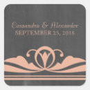 Search for blackboard wedding stickers Vintage