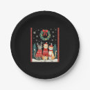 Search for funny christmas paper plates Cat