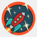 Search for retro rockets stickers Rocket ship