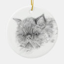 Search for persian cat christmas tree decorations Animal