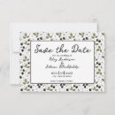Search for cursive save the dates Black white