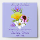 Search for memorial seed packet Floral