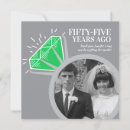 Search for emerald anniversary invitations Green