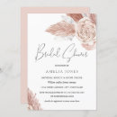 Search for pink flowers bridal shower invitations Bohemian