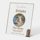 Search for dog signature drink wedding signs Bride