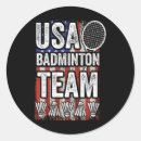 Search for badminton team stickers Birdie