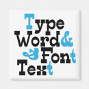 Search for types magnets Typography