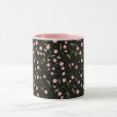 Search for black pattern mugs Flower