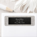 Search for burlap return address labels Modern