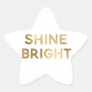 Search for bright stars stickers Gold