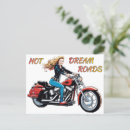 Search for motorcycle girl postcards Woman
