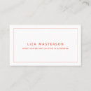 Search for orange business cards White