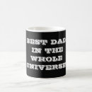 Search for best dad in the universe mugs Daddy