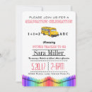 Search for school bus invitations Chalkboard