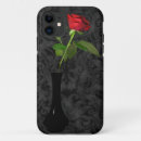 Search for red roses iphone cases Black