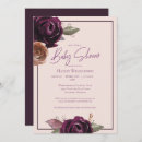 Search for purple and gold baby shower invitations Winter