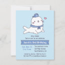 Search for seal birthday invitations Cute