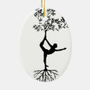 Search for posing christmas tree decorations Yoga