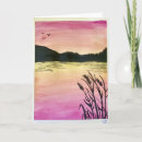 Search for watercolor sunset cards Pink