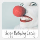 Search for silly face stickers Birthday