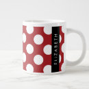 Search for red dot mugs Polka dot pattern