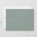 Search for white rsvp cards Sage green