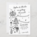Search for fun unique wedding invitations Black and white