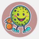 Search for cartoon pickle stickers Pickleball