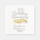 Search for 25th anniversary napkins Twenty fifth