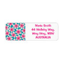 Search for pink plumeria return address labels Flower
