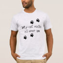 Search for cat walks all over me tshirts Funny