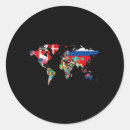 Search for international flag stickers World flags