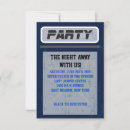 Search for party bar bat mitzvah invitations Blue