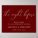 Search for welcome posters The night before