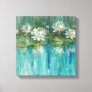 Search for white lily canvas prints Blue