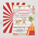 Search for vintage carnival invitations Circus animals