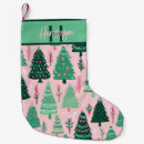 Search for pink and green christmas stockings For her